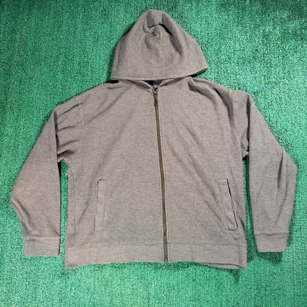 Banana Republic Full Zip Hoodie Sweatshirt XL Heather Grey